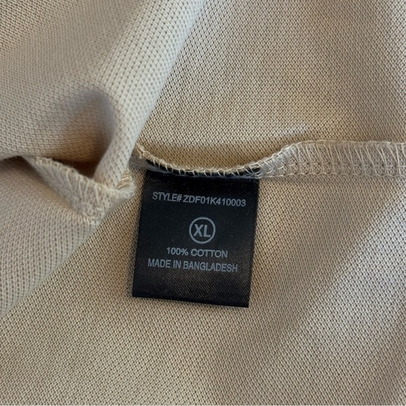 NWT Nova Men Jaxon Short Sleeve Polo Tan 100% Cotton Size XL - Picture 9 of 12